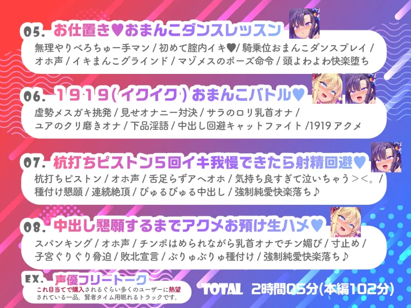 【8/13まで⚠声優謹製5大特典】メスガキWアイドルぷにあな快楽調教【ロリオナホ育成ASMR】CV:兎月りりむ。＆兎月りりむ。