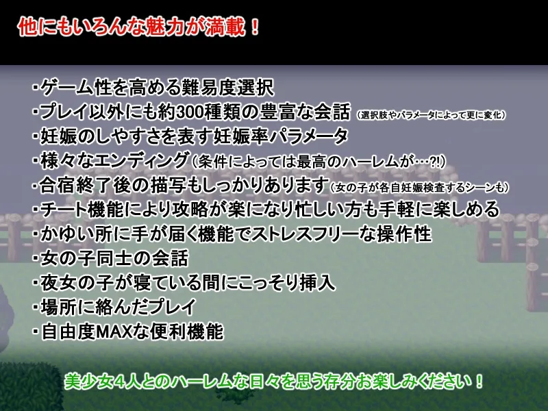 ハーレム子作り合宿 ～性活指導員になった俺～