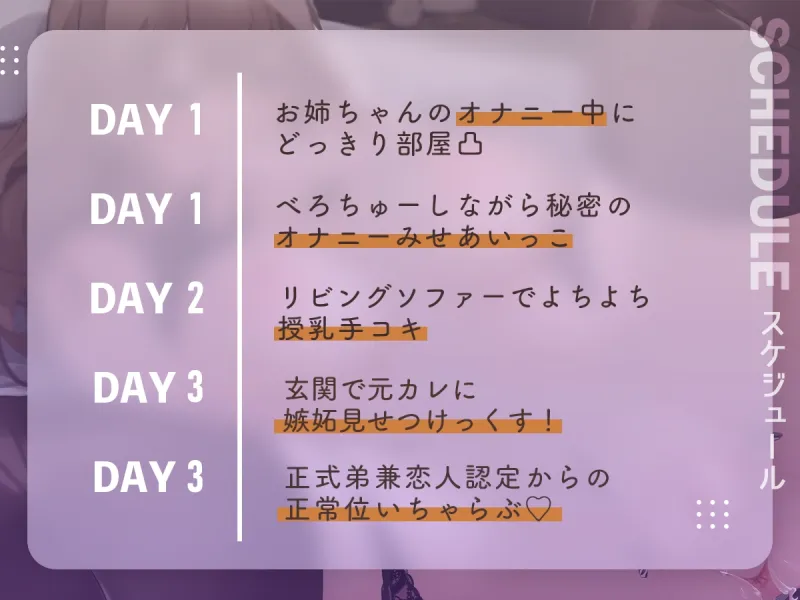 【バイノーラル】両親が旅行中にお姉ちゃんがお世話してくれる3日間