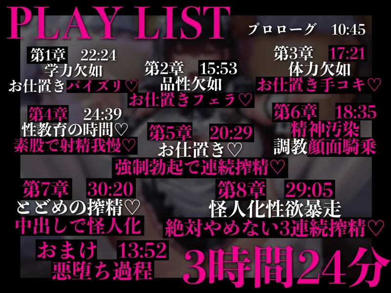 【3時間越え】【逆レイプ】淫紋を刻まれた悪堕ちメイドが主人のあなたに『性教育』と称して逆レイプするお話