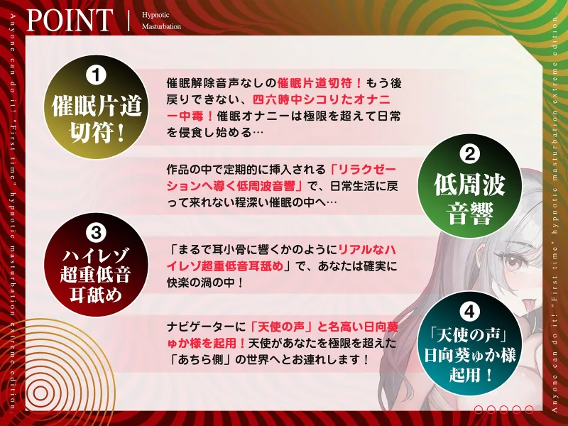 【危険取り扱い注意】四部作最終章!誰でも出来る「初めての」催眠オナニー極限編【あちら側への片道切符であなたは普通の人生に戻れずオナニー依存症へ】全編無声囁き