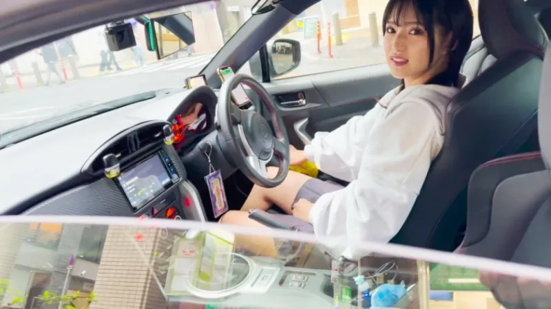 「イキすぎておまんこ弱くなってるぅ！！」イン☆フォロワー1万人、車好き美少女ギャル(強そうに見えて実はドMw)を写真撮影というテイで自宅へ連れ込み→首絞めFUCKで連続絶頂させる中出しハメ撮り！！