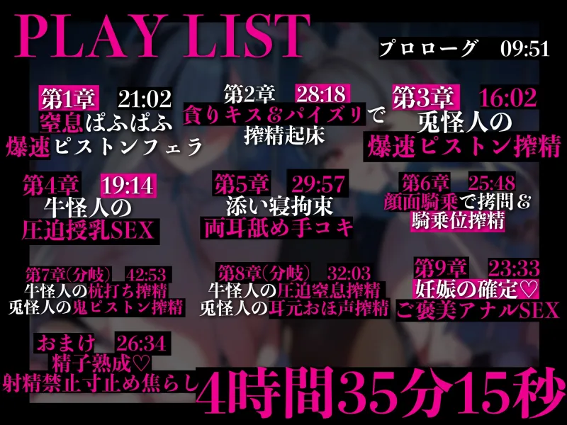 【4時間越え】【逆レイプ】牛×兎～悪の組織の女怪人に負けた正義のヒーローは、優秀な遺伝子を搾り取られ、怪人繁殖用の種馬にされる～