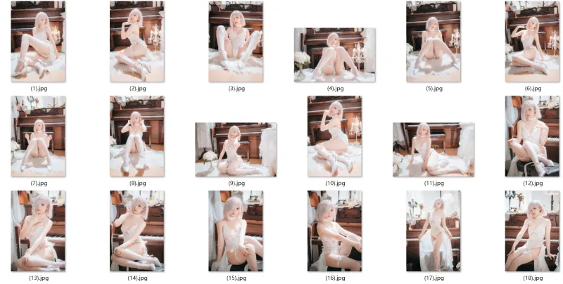 ★4K★Coser-KARIN NO.015 - FGOマシュ・キリエライト　Wedding 63P