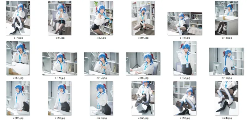 ★4K★Coser-KARIN NO.020 - Genshin　OL 秘書 甘雨　93P