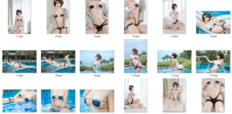 ★8K★Coser-yuuhui NO.023 妹の水着　22P