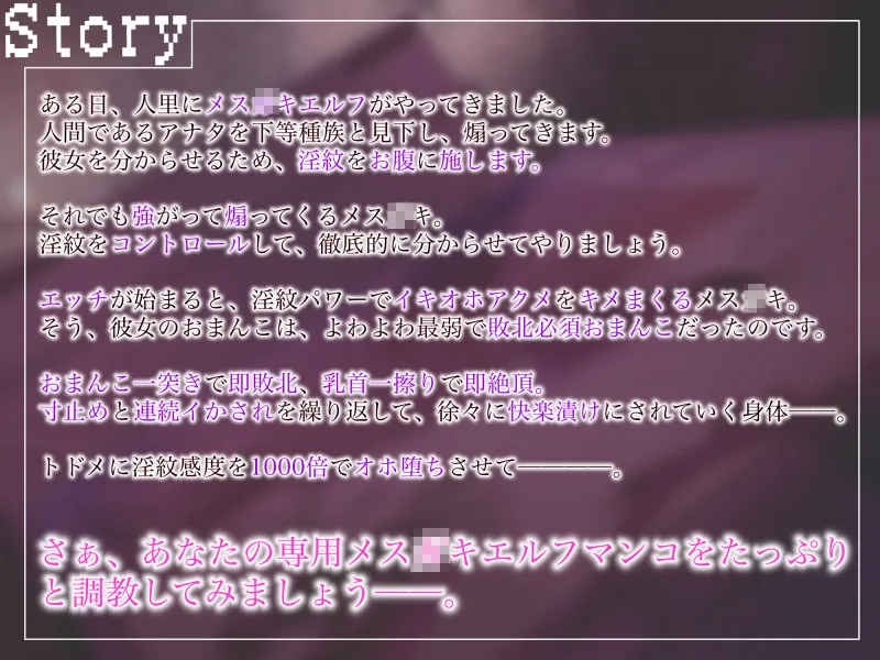 メ○○キシルフィちゃんのよわよわおまんこ淫紋勝負～絶対に負けたくない→即敗北♪連続オホ声アクメでイキ狂い絶頂天国♪ご褒美は感度1000倍チンポセックス～