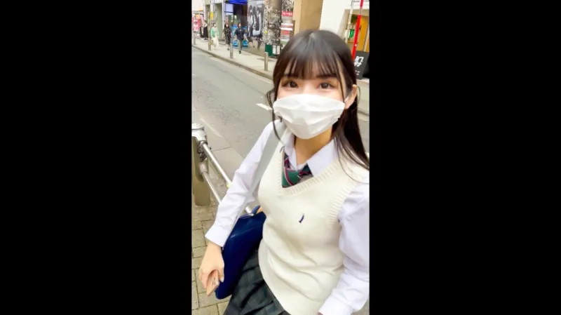 【顔面つよつよ美少女】Fカップ地雷系裏垢女子(19)に学生時代に着てた制服をリクエストしてコスプレ中出しSEX！！