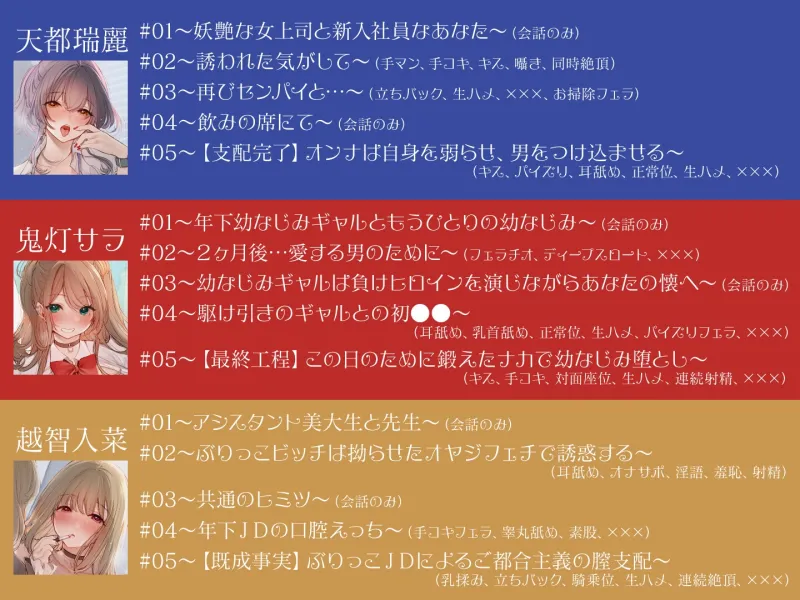 【55円で2時間40分】誘い受けするオンナ達～性欲を掻き立てる甘い誘惑～＜KU100＞