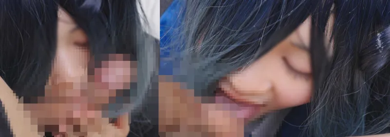 ブルアカアリスでフェラ抜きパイ射♥エロ個撮で初めてのお掃除フェラを仕込まれちゃいました♥ガチロリ合法JKレイヤーことみちゃん♥