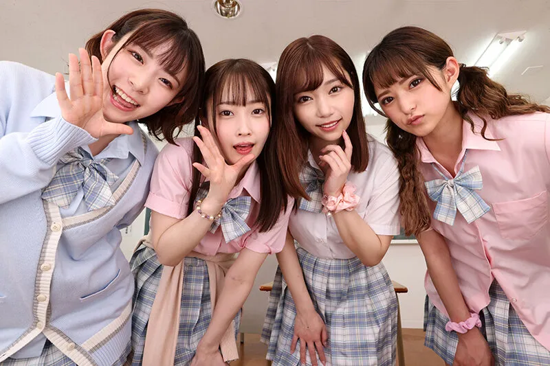 【VR】ココが噂のヤリマン学園～臨時教員として採用された僕に襲いかかる生徒たち～ 絶品連続おしゃぶり誘惑テスト さつき芽衣 沙月恵奈 天然美月 渚みつき