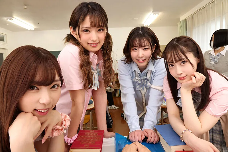 【VR】ココが噂のヤリマン学園～臨時教員として採用された僕に襲いかかる生徒たち～ 絶品連続おしゃぶり誘惑テスト さつき芽衣 沙月恵奈 天然美月 渚みつき
