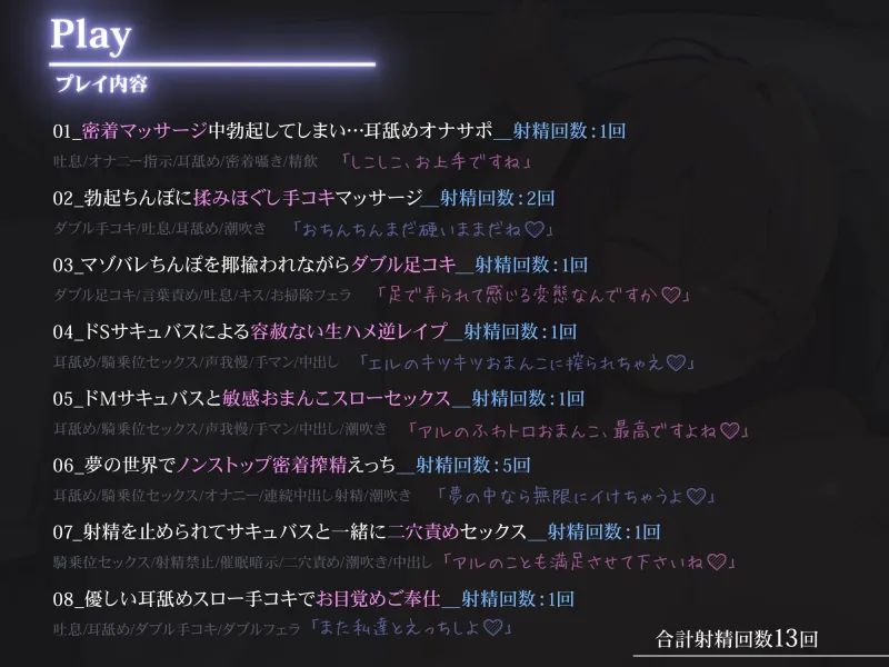 ✅エロアニメ付き豪華特典✅【全編ず～っと密着囁き！】ぴったりくっついてちんぽ搾り取っちゃう甘サド＆甘マゾダウナーWサキュバスちゃん~何度でも勃起させてあげる~