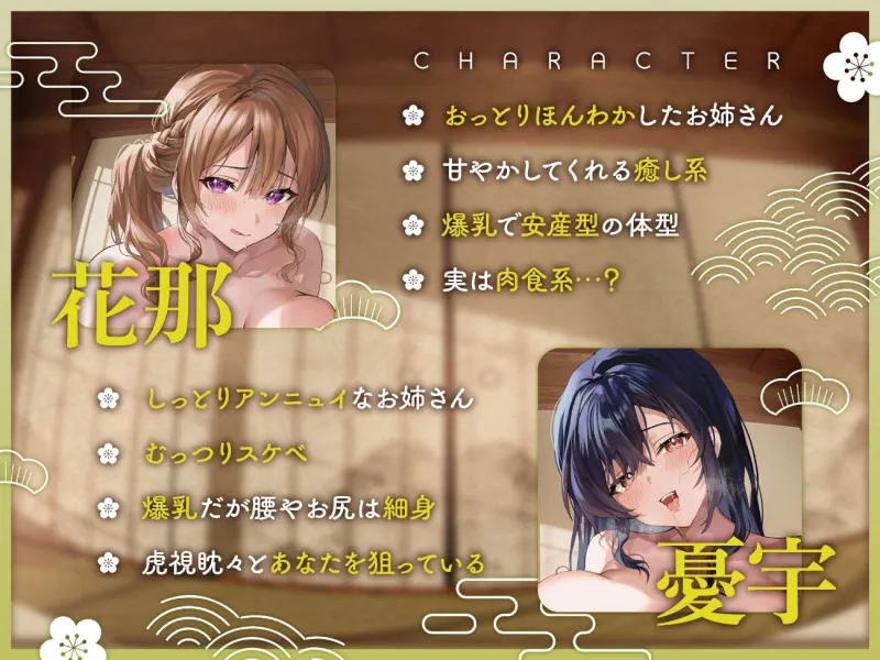 宿屋のドスケベお姉さん×2に夜這いされて搾精される夜