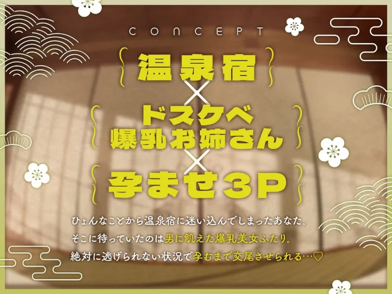 宿屋のドスケベお姉さん×2に夜這いされて搾精される夜