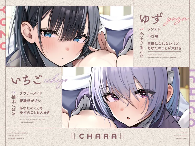 生ハメ抱き枕専用メイドの発情マンコ×2に生ハメしながらお寝んねしましょーね♪