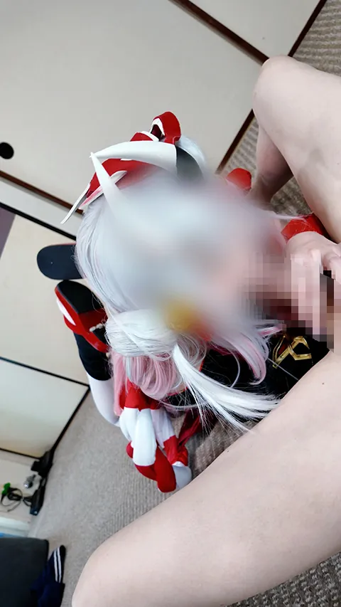 百◯あやめコスでおしゃぶり♡