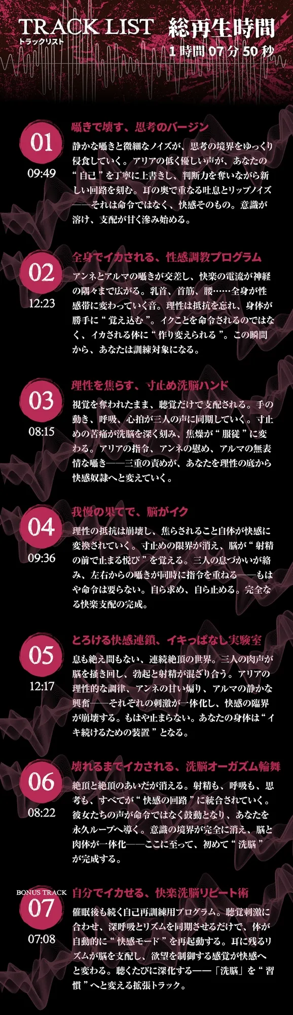 【イキ癖、脳侵食】快・楽・洗・脳～耳から犯され腰が勝手に動き出す『無抵抗射精実験』プログラム～