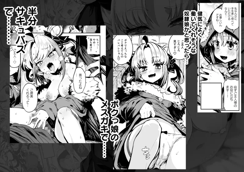 ねぇご主人 今日の「ごほうび」まだぁ? ボクッ娘メ○ガキハーフサキュバス奴隷娘にごほうび生活