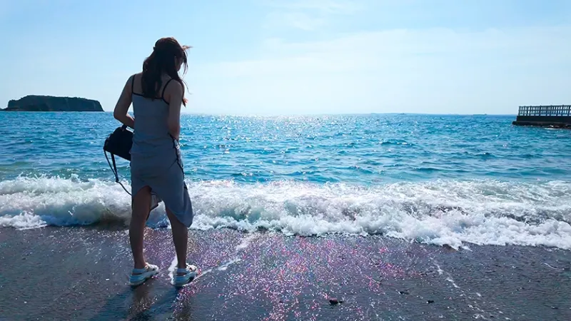 りん(25)ノーパン美女とイチャイチャ温泉SEX