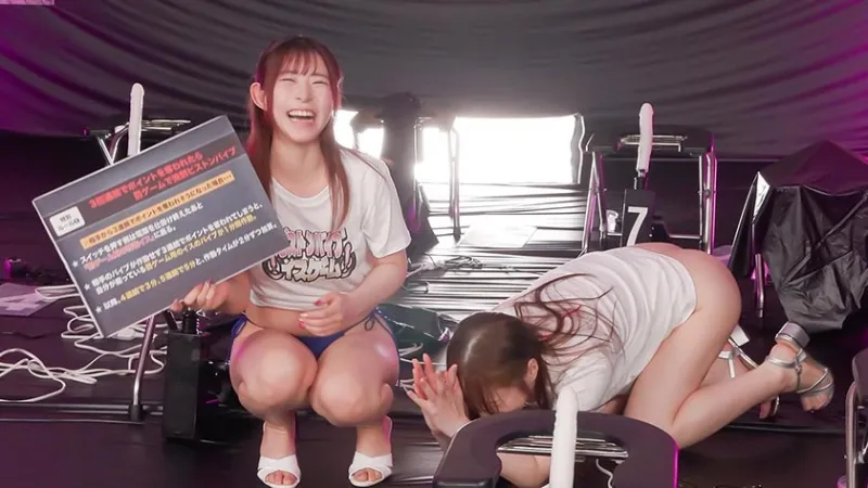 12脚のイスにピストンバイブを仕掛け合う究極の心理戦ピストンバイブイスゲーム 2 完全版