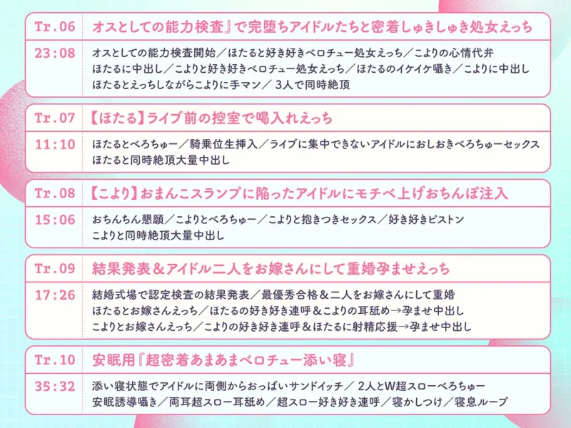 ”プロデューサー認定検査”で大人気アイドルから媚びられ密着しゅきしゅき優越ハーレム♪～ぼくだけに都合の良すぎる認定検査に”最優秀合格”するまで～【3時間over✨】