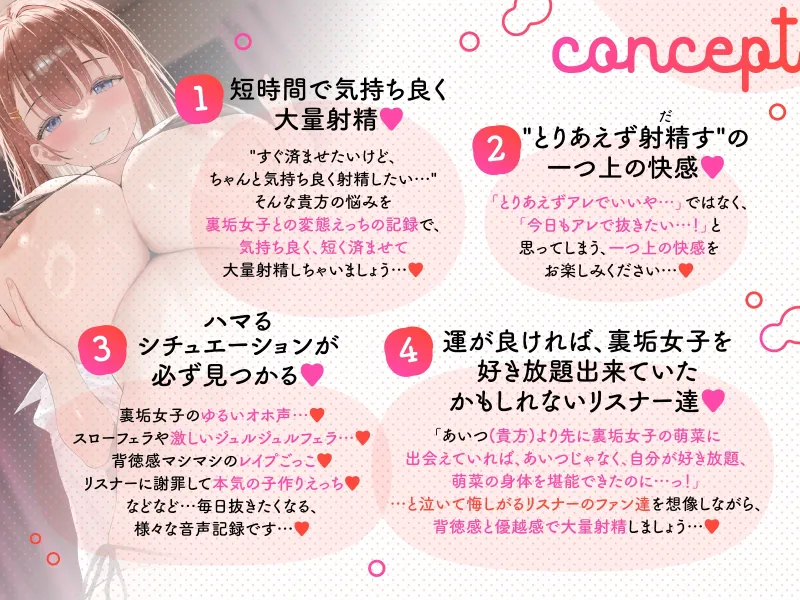 【すぐ済ませたいけど、ちゃんと気持ち良く射精したい貴方へ】～裏垢変態女子の短時間濃厚えっち音声集2～