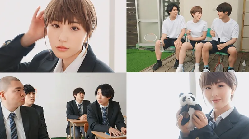 水を被るとHカップ爆乳女になっちゃう体質の転校生と1/2なスクールライフ 北野未奈