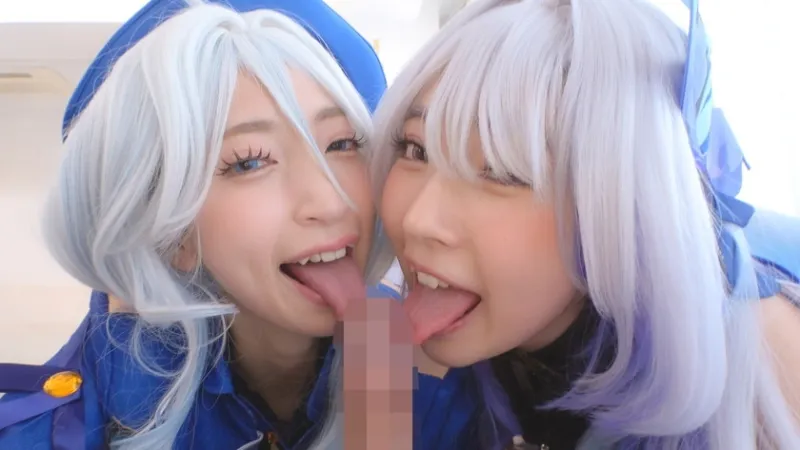 低身長ちっぱい甘サド♪レイヤーたちのM男カメコを沼らせる極上のW痴女ハーレム 冬愛ことね 皆月ひかる