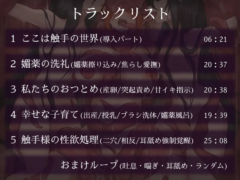 触手世界に堕ちたあなたと苗床調教済み双子少女
