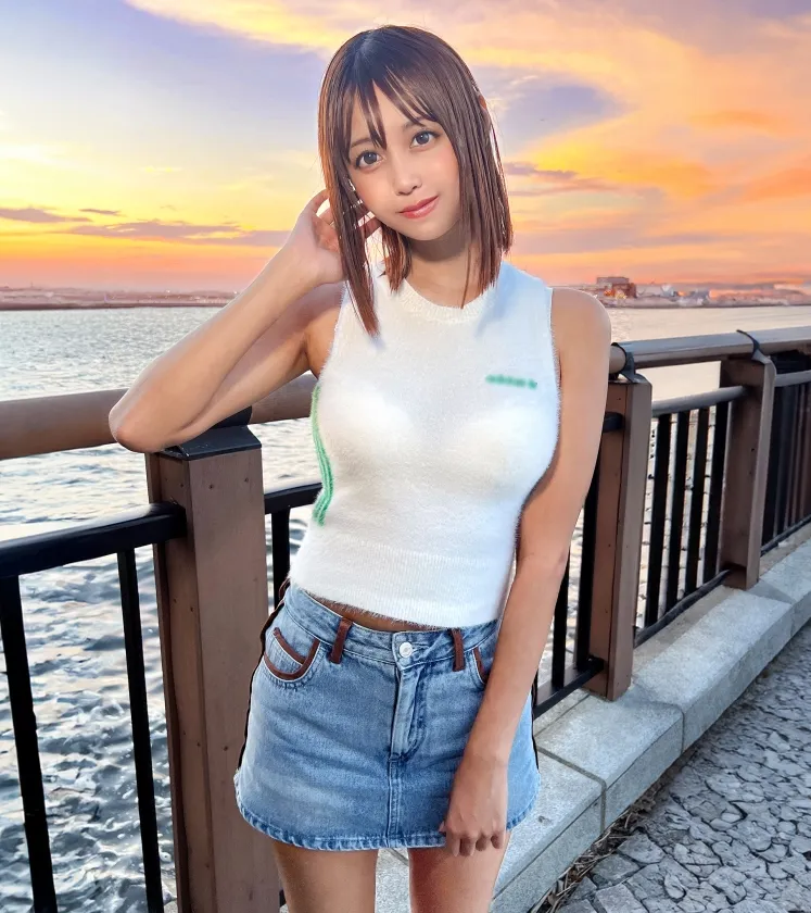 ゾッコン一途な褐色美女×海辺デート→執拗に好き好きアピールで宅飲みへ→彼氏いないアピールからのボディタッチ→至近距離密着からのキス…ですべてが始まり中出しSEXへ！！【ちな(大学生アルバイト)】