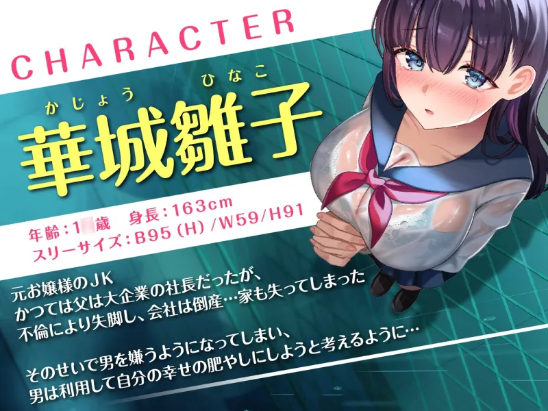 【期間限定55円】温もり知らずの元お嬢様JK-人生破滅で男嫌いになった彼女との更生らいふ-＜KU100＞