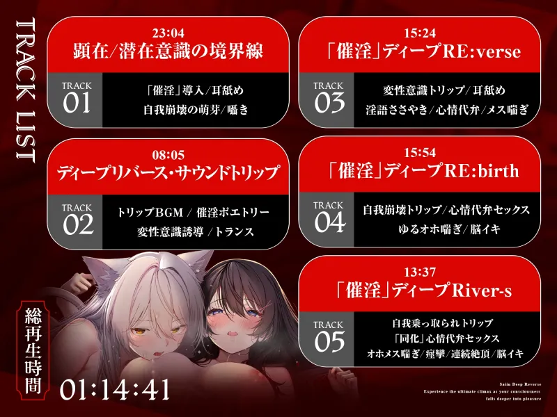 【自我崩壊トランス】催淫ディープリバース～快楽に深く堕ちていく自意識の中で極上の絶頂感を味わう「催淫」サウンドドラッグ【心情代弁×快楽堕ち絶頂】