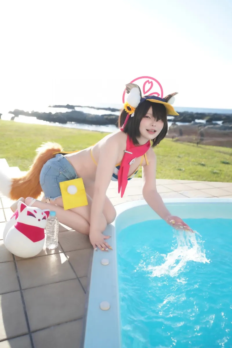 今日も修行に付き合ってくれますでしょうか…？主殿っ♡ニンニン♡イズナのコスで妊術修行♡