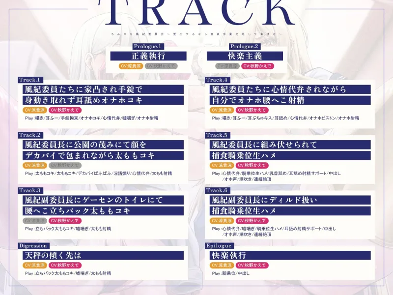 【女性優位フォーリー/ドスケベ事後差分イラスト】ちんコキ風紀委員会～更生するなら童貞卒業交尾してあげる～【KU100】