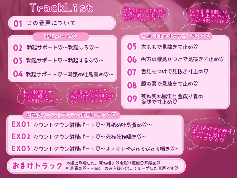 【CGイラスト集65P特典付き♡】短時間でサクッと見抜き寸止めオナニーができちゃうマゾ向けオナサポ音声集♡～私でシコってろ♡このド変態マゾ♡♡♡～