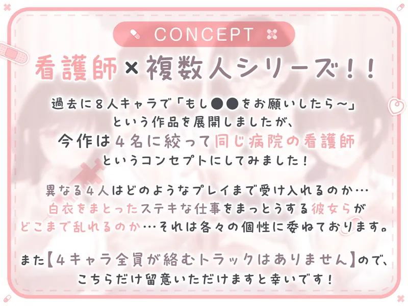 【期間限定55円】総勢4名！白衣美女と朝昼晩えっち入院生活＜KU100＞