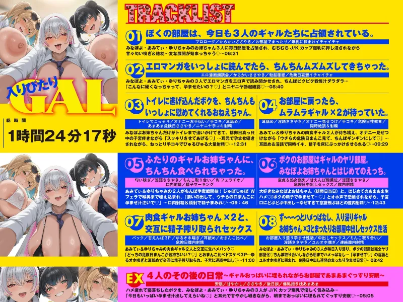 【LIVE2D動画付き】入りびたりギャルお姉ちゃんズ。～たまり場にされたおうちで、おちんちんを可愛がられるだけのあまあまエッチな性活～【おねショタ×ギャル】